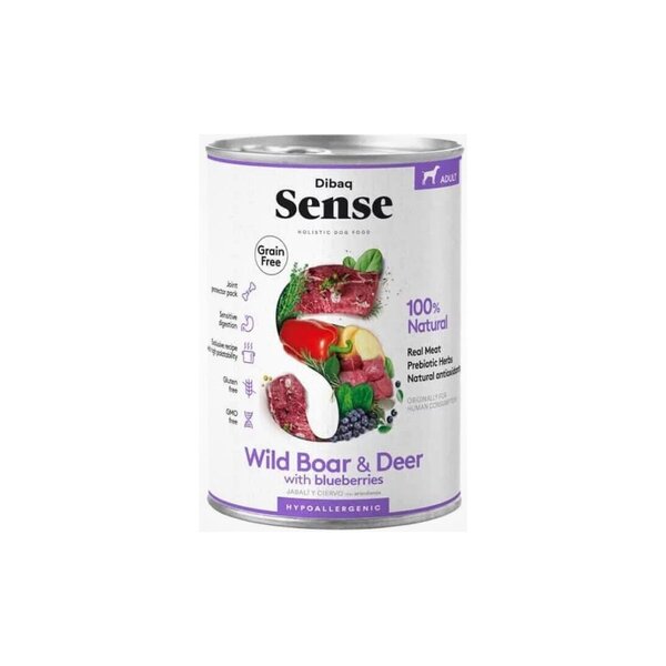 Dibaq Sense Dibaq Sense Hond Graanvrij Natvoer Voeding Wild Zwijn & Hert Dibaq Sense Dibaq Sense Hond Graanvrij Natvoer Voeding Wild Zwijn & Hert