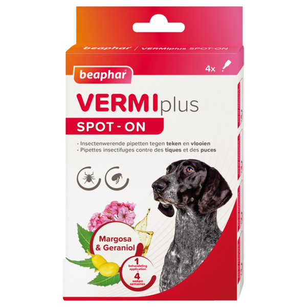 Béaphar Beaphar Vermiplus Spot-On Hond (tegen vlooien en teken)