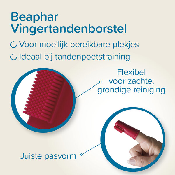 Béaphar Beaphar Vingertandenborstel Béaphar Beaphar Vingertandenborstel
