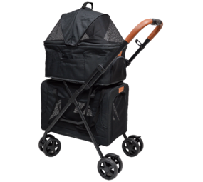 Animal Boulevard Animal Boulevard Classic On The Go Buggy Florio Zwart (Dubbel dekker)