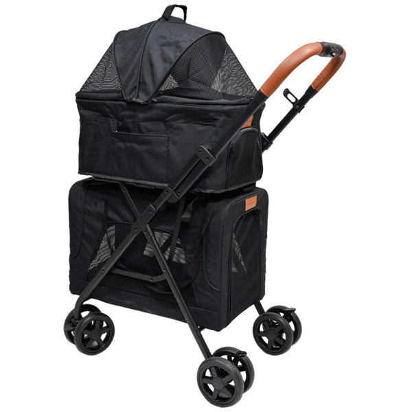 Animal Boulevard Animal Boulevard Classic On The Go Buggy Florio Zwart (Dubbel dekker) Animal Boulevard Animal Boulevard Classic On The Go Buggy Florio Zwart (Dubbel dekker)