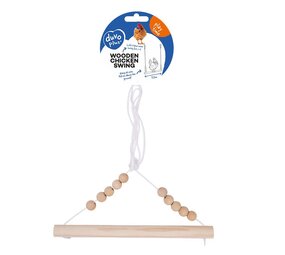 Duvo+ Duvo+ Houten Kippenschommel Houtkleurig Duvo+ Duvo+ Houten Kippenschommel Houtkleurig