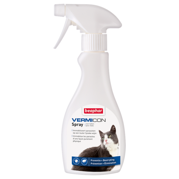 Beaphar Vermicon Spray Kat (tegen vlooien, teken, luizen,...)