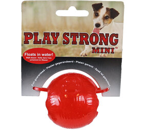 Play Strong Play Strong Bal Rubber Mini Rood Play Strong Play Strong Bal Rubber Mini Rood
