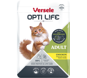 Opti Life Opti Life Kat Natvoer Adult met Kip (Brokjes in saus) Opti Life Opti Life Kat Natvoer Adult met Kip (Brokjes in saus)