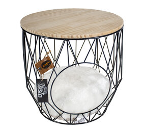 Duvo+ Duvo+ Caviar Metalen Mand Met Tafelblad Duvo+ Duvo+ Caviar Metalen Mand Met Tafelblad