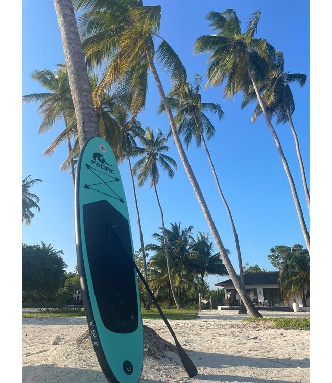 Zweierset! Pacific SUP Aufblasbares Stand Up Paddel Board Ozeangrün