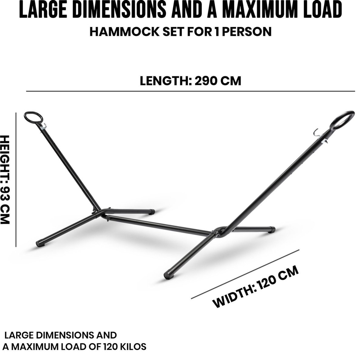 Pro Garden Standard für Hängematte Metall Schwarz Online verfügbar
