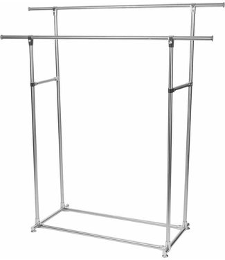 Perel Perel Metall Kleiderständer mit 2 Stangen MP62 - 75kg Kapazität - 145x50x155cm