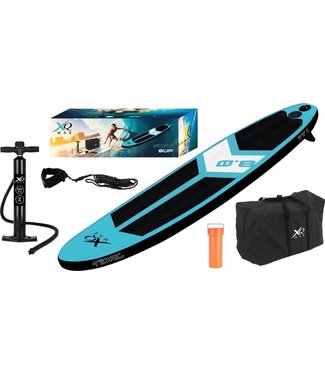 XQ Max XQ Max Aufblasbares Stand Up Paddle - SUP Board Blau 245 cm 60kg Tragkraft - Komplettset SUP Board und Zubehör