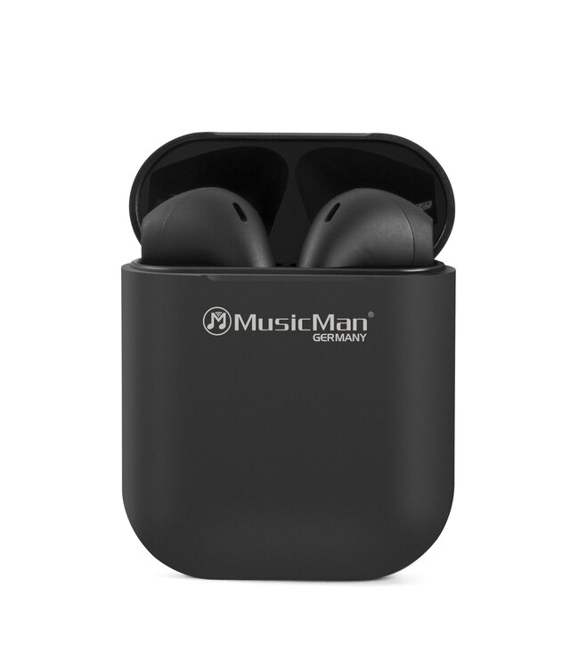 MusicMan Wireless Stereo In-Ear-Kopfhörer schwarz