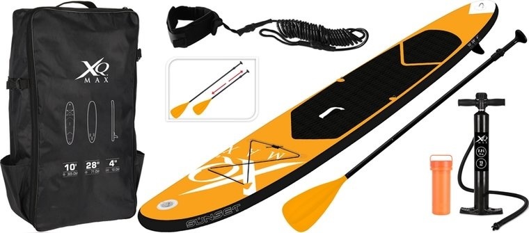 10 x  günstig Kaufen-XQ Max aufblasbares SUP Board - 305 cm - 6-teiliges Set- Orange/Schwarz - Bis zu 100 kg. XQ Max aufblasbares SUP Board - 305 cm - 6-teiliges Set- Orange/Schwarz - Bis zu 100 kg <![CDATA[Dieses Produkt kann auch an unserer Adresse abgeholt werden! (Mo bis 