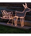 Nampook Weihnachtsbeleuchtung - Rentier mit Schlitten - 60 x 28 x 77 cm