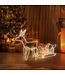 Nampook Weihnachtsbeleuchtung - Rentier mit Schlitten - 60 x 28 x 77 cm