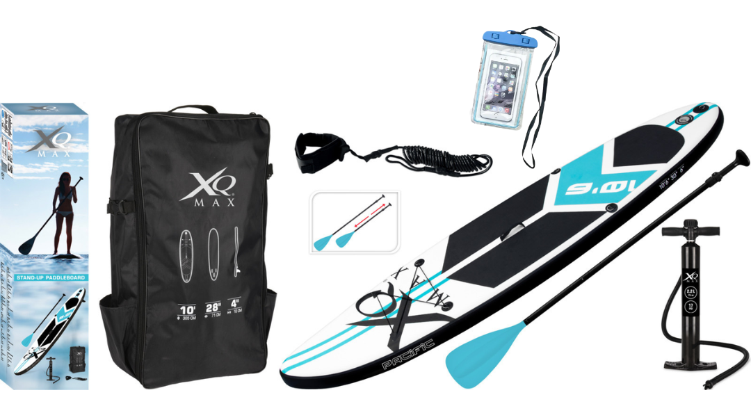 wasserdichte Tasche günstig Kaufen-XQ Max Sup Board mit KOSTENLOSER wasserdichter Handytasche - 320cm - Bis zu 150kg - Blau - Komplettset. XQ Max Sup Board mit KOSTENLOSER wasserdichter Handytasche - 320cm - Bis zu 150kg - Blau - Komplettset <![CDATA[Informationen zum Produkt Inklusive kos