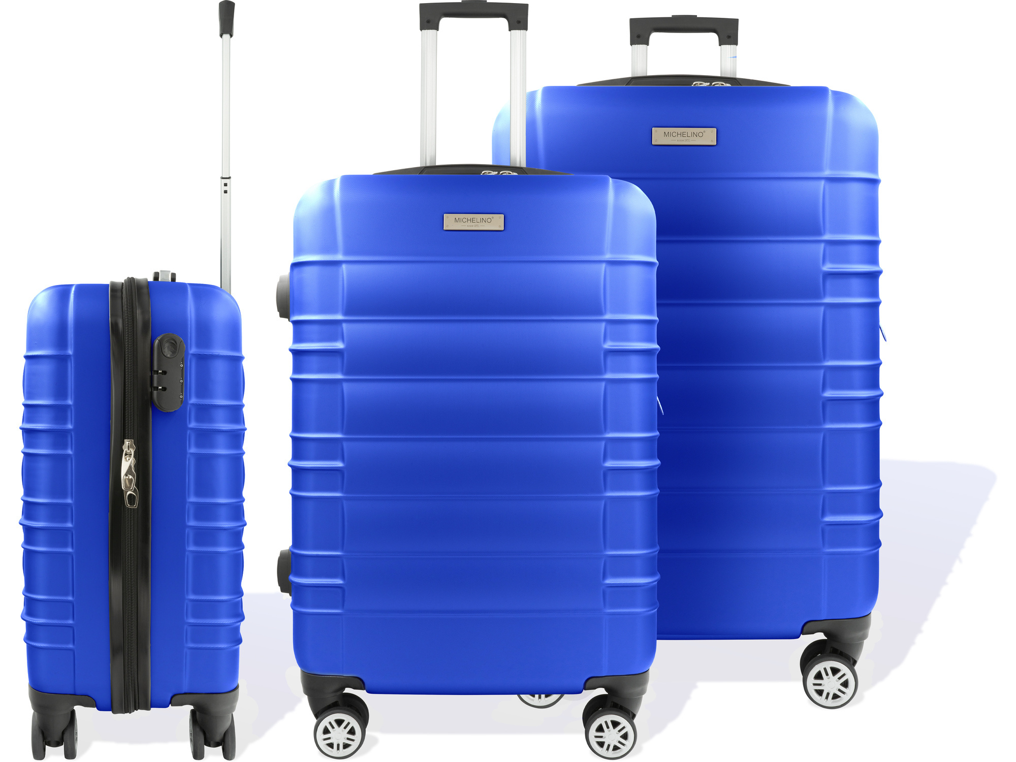 uns seine günstig Kaufen-Hoffmanns Kofferset 3-teilig - XXL 76x52x30cm - Travelstar Blau. Hoffmanns Kofferset 3-teilig - XXL 76x52x30cm - Travelstar Blau <![CDATA[Beschreibung des Produkts: Unser Kofferset mit stilvollen horizontalen Linien ist dank seines federleichten Materials