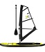 XQ Max Special Edition Windsurf/Sup Board Set MIT Wasserdichter Handytasche UND Tragetasche - 13-teilig - Gelb/Schwarz - bis zu 150 kg - 305 cm - Aufblasbar - Segel 2m²