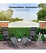 LifeGoods Faltbare Gartenstühle - Verstellbarer Sonnenschirm - 2 Stück - 30°-90° verstellbar - Metall - Dunkelgrau