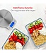 KitchenBrothers Küchenwaage - Waage Küche Digital - 1 g bis 6 kg - Tara Funktion - Batterien enthalten - Edelstahl/Weiß