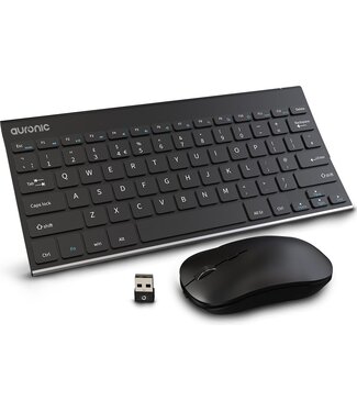 Auronic Auronic Wireless Tastatur und Maus - Bluetooth - QWERTY - Schwarz