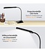 LifeGoods Schreibtischlampe - Verstellbar - LED - Dimmbar - USB Anschluss - Weißes und warmes Licht - Schwarz