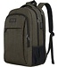 TRVLMORE Rucksack - 36 L - 17,3 Zoll - Laptop-Rucksack - Jungen - Männer - Damen - Wasserabweisend - Grün