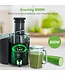 KitchenBrothers Entsafter - Für Gemüse und Obst - Entsafter mit Fruchtfleischbehälter - 1100ml - 800W - Schwarz