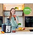 KitchenBrothers Entsafter - Für Gemüse und Obst - Entsafter mit Fruchtfleischbehälter - 1100ml - 800W - Schwarz