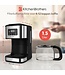 KitchenBrothers Kaffeemaschine - Filterkaffee - mit Glaskanne - 12 Tassen - Schwarz/RSF