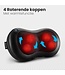 LifeGoods Shiatsu-Massage-Kissen - Elektrisches Nacken- und Rückenmassagegerät - Wärmefunktion - Schwarz