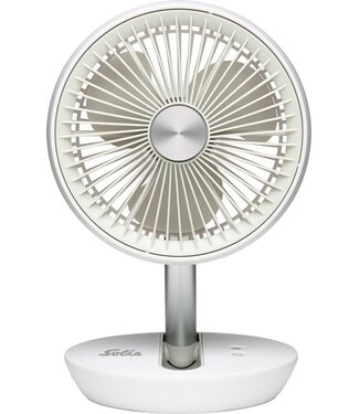 Solis Solis Charge & Go Tischventilator 7586 - Wiederaufladbarer und aufhängbarer USB-Ventilator - Weiß