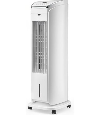 Solis Solis Cool Air 7587 Luftkühler - Mobiler Luftkühler ohne Abfluss - Standventilator - Mit Fernbedienung - Luftkühler mit Wasser - Weiß