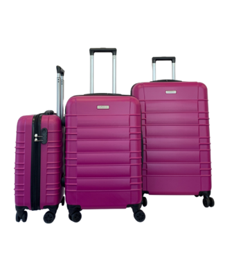 Hoffmanns Hoffmanns Kofferset 3-teilig - XXL 76x52x30cm - Travelstar Pink