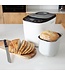 KitchenBrothers Brotbackautomat - 12 Programme - Großes/kleines Brot - Komplettes Backset - Weiß/RVS