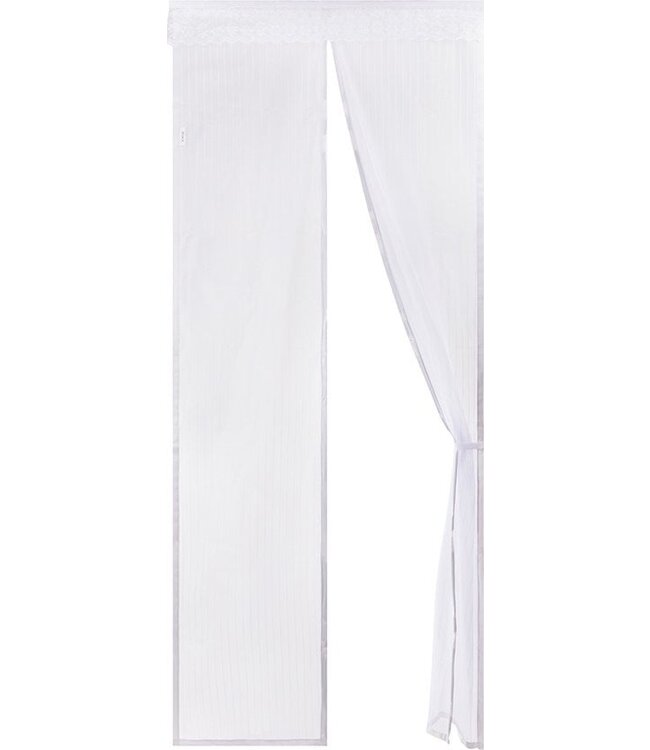 O'DADDY® Türvorhang - Fliegenvorhang - Magnetisch - Türgitter Deluxe 92 x 230 cm - Weiß Hor - Türvorhänge
