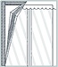 O'DADDY® Türvorhang - Fliegenvorhang - Magnetisch - Türgitter Deluxe 92 x 230 cm - Weiß Hor - Türvorhänge