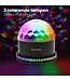 Auronic Rotierende Discolampe - Discokugel - LED - Fernbedienung und musikgesteuert - Kinder/Erwachsene