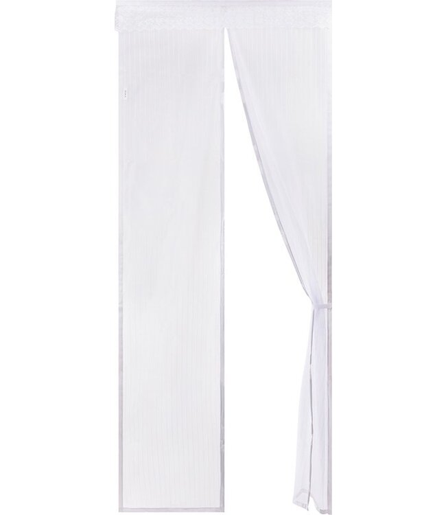 O'DADDY® Türvorhang - Fliegenvorhang - Magnetisch - Türgitter Deluxe 100 x 230 cm - Weiß Hor - Türvorhänge