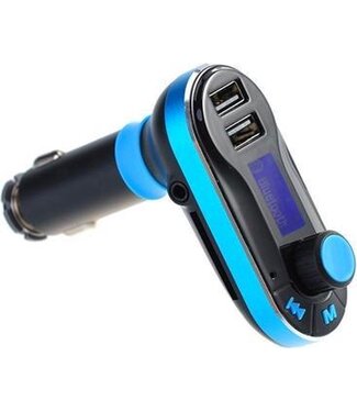 PATUOXUN FM-Transmitter Blau USB SD AUX - FM