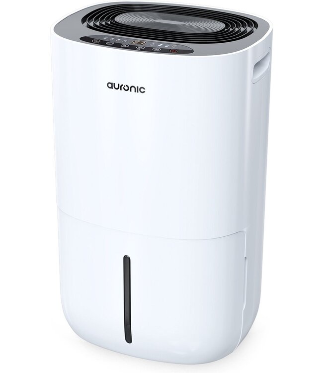Auronic Luftentfeuchter und Luftreiniger - Entfeuchtet 20 l pro Tag - Wash-Dry-Funktion - Weiß