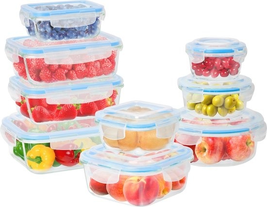 The Table günstig Kaufen-KitchenBrothers Mahlzeit Vorbereitung Tabletts - Frische Tray Set - luftdicht - BPA frei - Glas - 9 Stück. KitchenBrothers Mahlzeit Vorbereitung Tabletts - Frische Tray Set - luftdicht - BPA frei - Glas - 9 Stück <![CDATA[Möchten Sie Lebensmitt