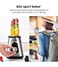 Safecourt Kitchen Sport Mixer - 1200-Watt-Mixer mit To-Go-Becher - 3 Ständer - Edelstahl