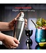 KitchenBrothers Cocktail Shaker Set - 13 Teile - Komplettset - Geschenkpaket - 750 ml - Edelstahl