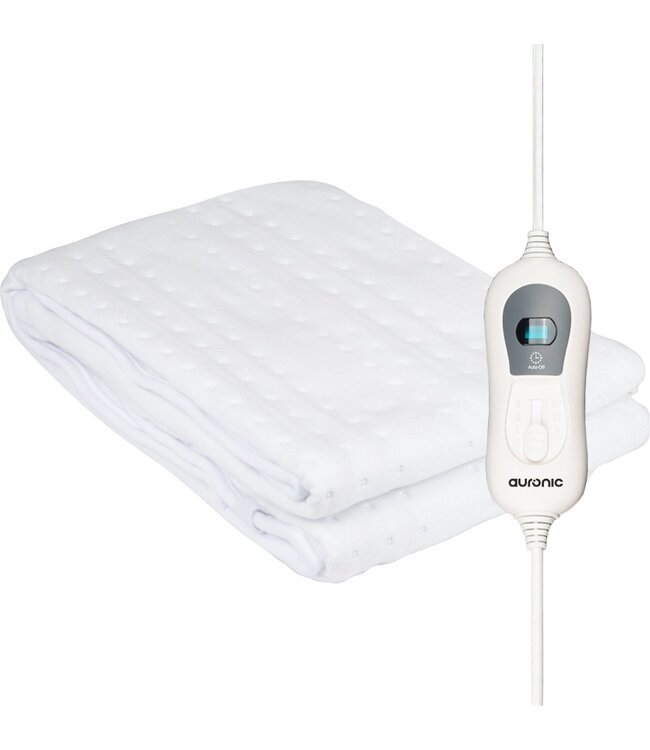 Auronic Electric Blanket - 1 Person - 150x80cm - mit Eckgummis - Weiß