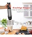 KitchenBrothers Stabmixer-Set - Zerkleinerer - Mixer 4-in1 - 800W - 600ML - Edelstahl