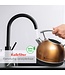 KitchenBrothers Elektrischer Wasserkocher - Retro - 1,7L - 2200W - Edelstahl - Kupfer