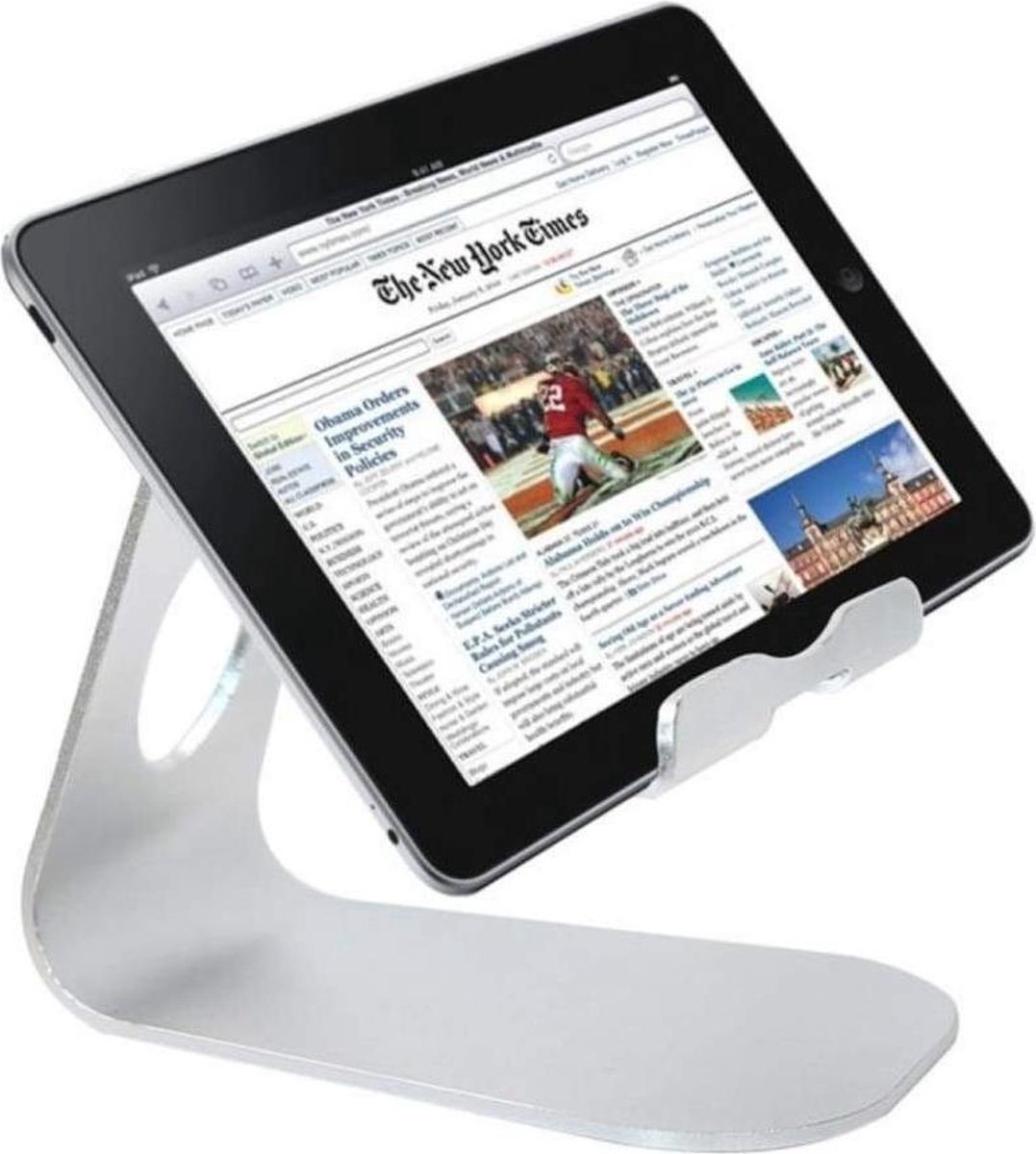 Aluminium Handy günstig Kaufen-Tragbarer Universal-Aluminium-Halter für Tablet oder iPad & iPhone. Tragbarer Universal-Aluminium-Halter für Tablet oder iPad & iPhone <![CDATA[Dieser leichte Aluminiumständer für Tablets und Handys hat ein sehr schönes Design. Er ist