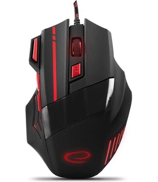 Esperanza Optische USB Game Mouse 7D Wolf mit LED - max DPI 2400 - Rot