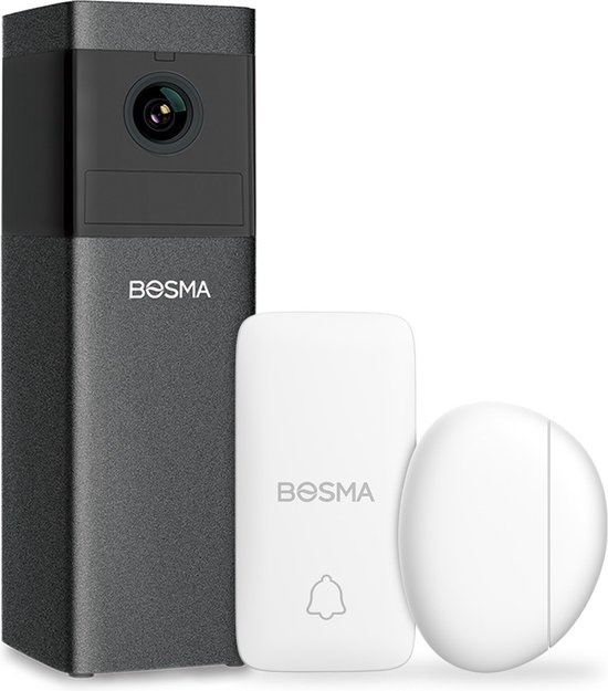 WI FI günstig Kaufen-Bosma - X1-2DS - WiFi - Sicherheitsset für Innenräume - Mit Sensoren - 1080P Full HD - 156° Betrachtungswinkel - Weiß. Bosma - X1-2DS - WiFi - Sicherheitsset für Innenräume - Mit Sensoren - 1080P Full HD - 156° Betrachtu