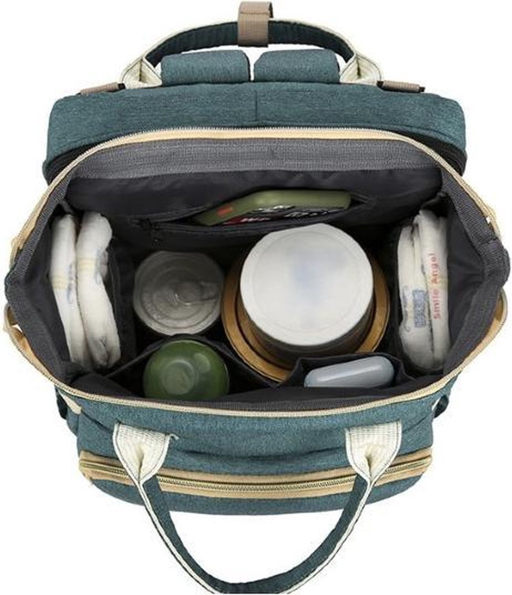 8720618194220 - Parya Official - Multifunktionaler Baby-Rucksack - Wickeltasche - Wickelauflage - Grün 8720618194220 - Parya Official - Multifunktionaler Baby-Rucksack - Wickeltasche - Wickelauflage - Grün